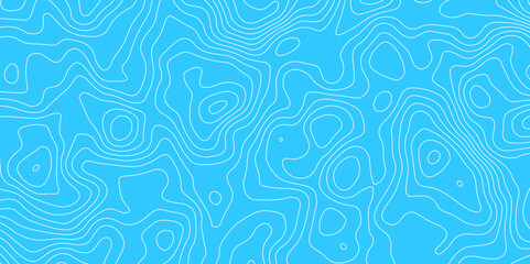 Sky blue topology topography vector contour map wallpaper for print work