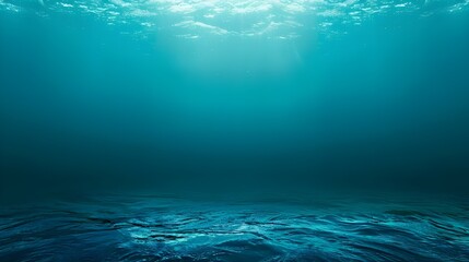 View of underwater of deep ocean