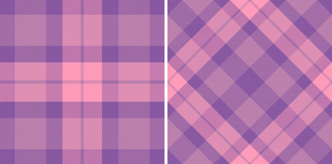 Seamless vector plaid of check fabric pattern with a texture textile tartan background.