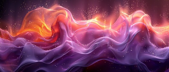 Abstract image with colorful dynamic swirling lines.