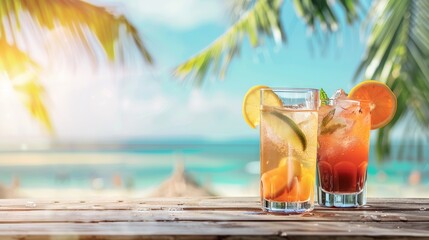 Cocktails at the beach