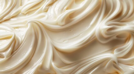 Fototapeta premium Creamy Vanilla Custard Texture Close-up