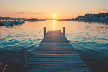 pier at sunset