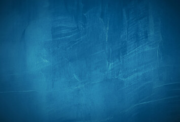 Retro Blue Concrete Texture, Professional Studio Background with Classic Grunge Effect and Vignette