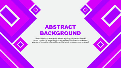 Abstract Background Design Template. Abstract Banner Wallpaper Vector Illustration. Purple Cartoon