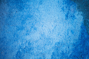 Professional Background, Blue Textured Cement Wall with Creative Paint Finish