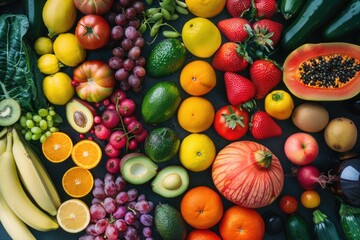 Colorful Produce. Enjoy a Variety of Fresh Fruits and Vegetables for a Healthy Lifestyle