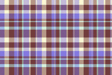 Finish tartan pattern background, clothes seamless fabric check. Decorative plaid texture vector textile in red and indigo colors.