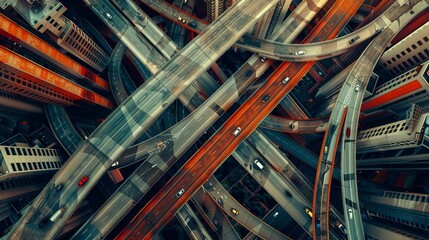 Urban Grids: The Symphony of Highways and Cityscapes