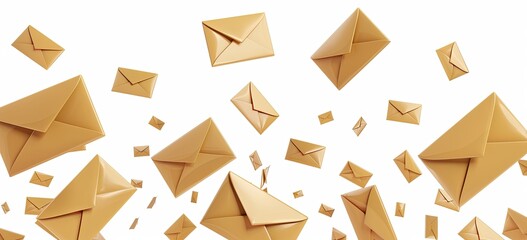 Flies many colorful emails, spam 