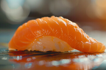 Nigiri sushi salmon.
