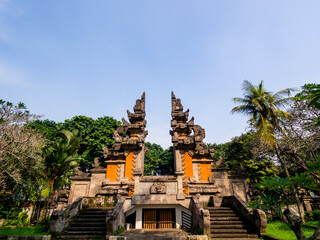 Jakarta, Indonesia (May 5, 2024): Bali Pavilion Gate in Taman Mini Indonesia Indah, Jakarta,...