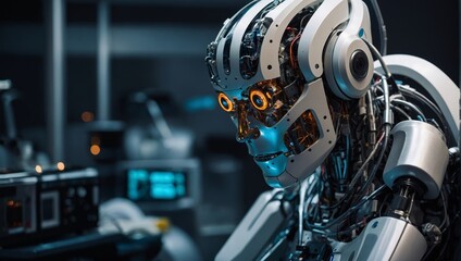 robot resembling a human, close-up
