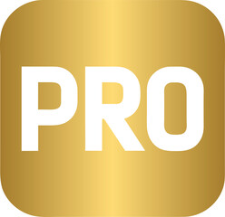 Golden Pro with crown, member, subscription