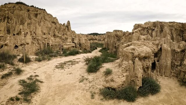 natural sculptures at Aguarales de Valdemilaz, Valpalmas, comarca of Cinco Villas, province of Zaragoza, Aragon, Spain
