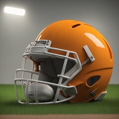 Fototapeta premium Football Helm. Generative AI Technologie