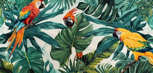 parrot on the tree