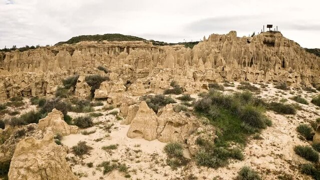 natural sculptures at Aguarales de Valdemilaz, Valpalmas, comarca of Cinco Villas, province of Zaragoza, Aragon, Spain