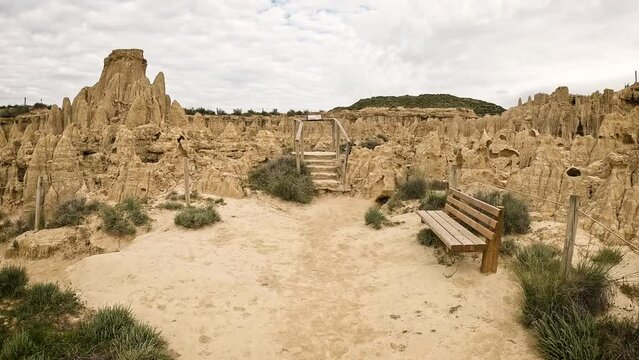 natural sculptures at Aguarales de Valdemilaz, Valpalmas, comarca of Cinco Villas, province of Zaragoza, Aragon, Spain