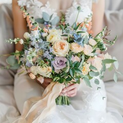 Wedding background generative AI