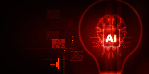 2d illustration Artificial Intelligence (AI) concept  © deepagopi2011