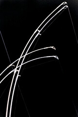 fishingrods wire isolated on black, nacka,stockholm,sverige,sweden,Mats
