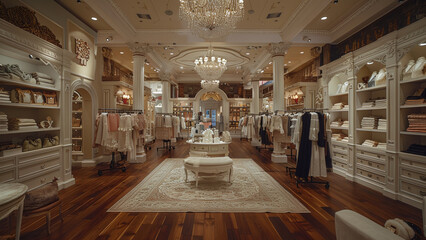 Elegance Redefined: Luxury Women's Clothing Store, Boutique Adorned in Sophistication