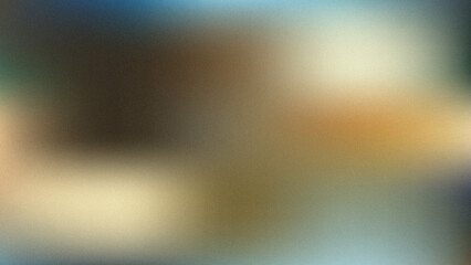 Green Brown Blue Yellow , color gradient rough abstract background shine bright light and glow template empty space , grainy noise grungy texture