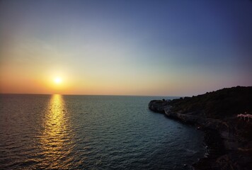 Fototapeta premium sunset over the sea