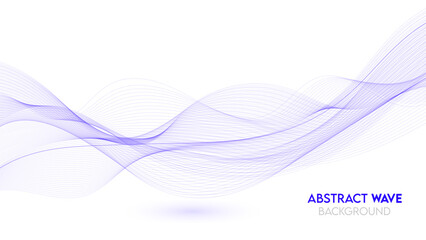 Abstract wave background with blue, purple, pink and cyan color waves vector design. neon wave background design
