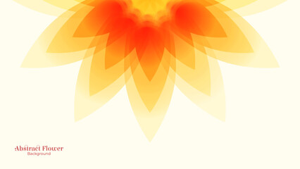 Abstract flower art background vector. Minimal flower wallpaper with golden color flower