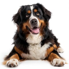 mountain dog, white background