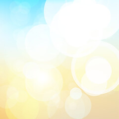 Blurred hello summer background with bokeh effect
