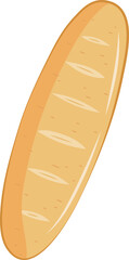 Bread Loaf Long Baguette Food Illustration Graphic Element Art Card