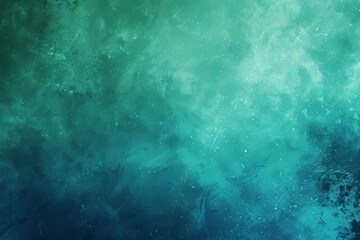 Emerald aquamarine grainy color gradient background glowing noise texture cover header poster design