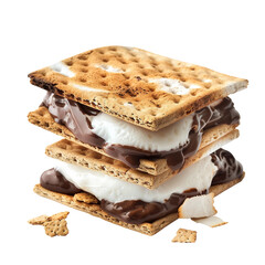 Smores, transparent background, isolated image, generative AI