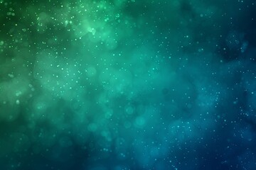 Obraz premium Emerald green blue grainy color gradient background glowing noise texture cover header poster design