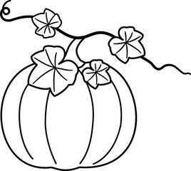 Pumpkin with leaves outline.
Farm fresh pumpkin outline.
fall pumpkin outline.