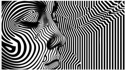 Creative portrait of a woman