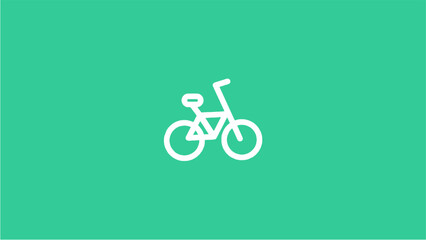 Fototapeta premium Bicycle simple design modern minimalis and eco transportation