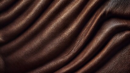 Rich Brown Leather Texture Background: Seamless and Luxurious Surface
