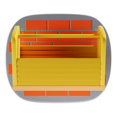 toolbox 3d icon and illustration