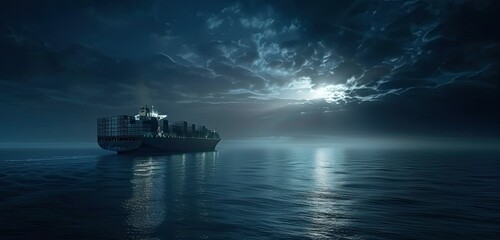 Obraz premium ship in the night