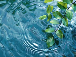  Tranquil Green Leaves on Water Surface
