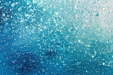 Obraz premium Ice cyan grainy color gradient background glowing noise texture cover header poster design