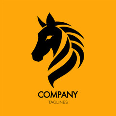 Minimal Horse Head Logo