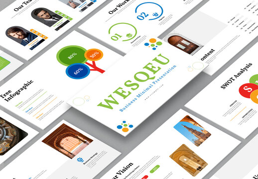 Wesque Presentation Template Layout