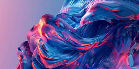 Abstract Swirling Colors in a Vibrant Fluid Art Background Wallpaper