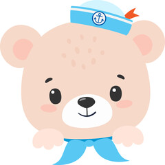 Nautical Bear, Sea, Sailing, Sailor Bear, Baby shower, first birthday