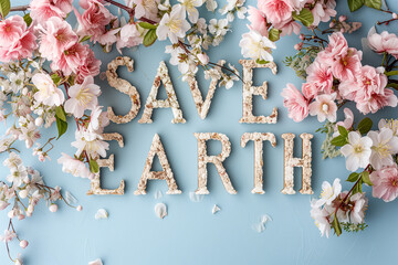 earth day or world environment day concept save our planet restore and protect green nature sustainable lifestyle